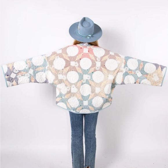 Lady Lancaster “Aunt Ethel” Vintage Quilt Shawl Collar Jacket - Picture 7 of 13